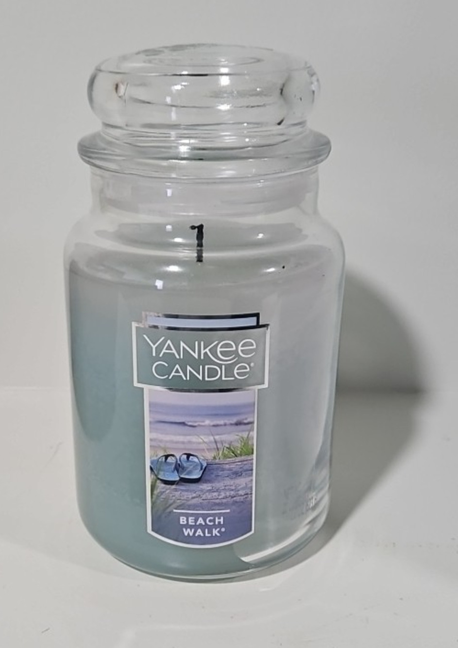 Yankee Candle 22 oz Blue Single Wick Beach Walk Jar